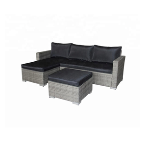 Phong Cách Châu Âu Phòng Chờ <span class=keywords><strong>Sofa</strong></span> Đặt Khách Sạn Patio Đồ Nội Thất Ban Công Góc <span class=keywords><strong>Sofa</strong></span> Hiện Đại Đan Bằng Mây Thép Vườn Góc <span class=keywords><strong>Set</strong></span> Với Phân - Product Image 6