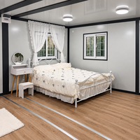 Maison conteneur pliable à double aile à montage rapide, cabane préfabriquée portable pour complexe hôtelier et hébergement
