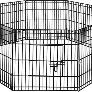 Valla plegable para mascotas al aire libre, bolígrafo de ejercicio para perros, corralito de hierro de Metal para perros, para entrenamiento de cachorros, puerta de patio, Bar, jaula para perros en casa, seguridad en el jardín - Product Image 1