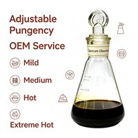 Extrait liquide d'oléorésine de capsicum personnalisé OEM avec niveau de piquantie réglable (concentration de 1% à 10%) en bouteille