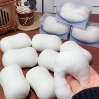 Savon en barre artisanal réaliste, moelleux et croquant, à l'aspect beurre d'arachide, rempli de perles, jouet promotionnel ASMR