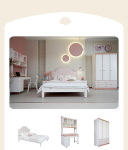 Letto per Bambini in Legno Massello Contemporaneo Rosa con Contenitore, Durevole ed Ecologico per la Cameretta delle Bambine - Product Image 5