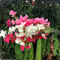 EG-G878 Vente en gros Décoration d'intérieur Fleurs de prune triangulaires en soie Bougainvilliers artificiels Fête des mères Noël Halloween Nouvel An
