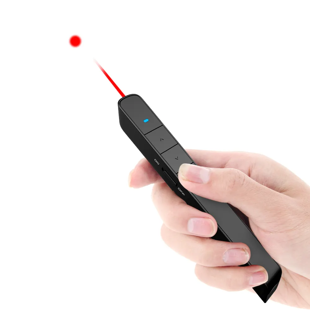 Controle remoto sem fio powerpoint apresentador laser vermelho ponteiro