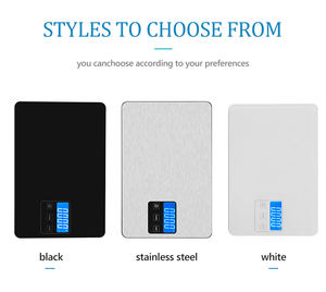 थोक घरेलू स्टेनलेस स्टील रेस्तरां माप इलेक्ट्रॉनिक संतुलन डिजिटल रसोई भोजन स्केल - Product Image 2