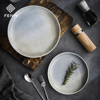 Vaisselle en céramique Horeca de luxe, Restaurant, hôtel, assiette à dîner, Design Unique, assiette en porcelaine pour Banquet