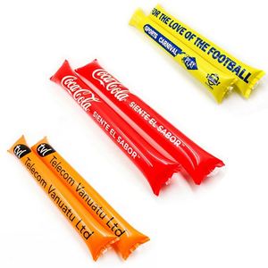 Bâton de cheering gonflable lumineux LED blanc personnalisé Bam Bam, éco-responsable, en promotion, pour fans et applaudissements - Product Image 2