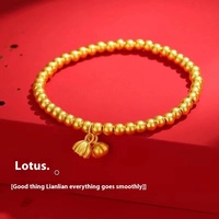 Bracelet traditionnel plaqué or Two Worlds of Joy pour femme Bracelet mode héritage exquis