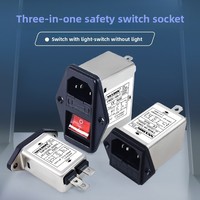 Filtre de ligne électrique monophasé SNXRON EMI 220V CW3 AC CW4L2-10A Purificateur à deux étages Anti-interférences 20A/30A Fabriqué en Chine