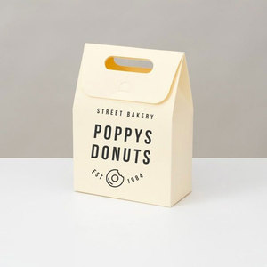 Custom Bake Shop cibo da portare via scatola di carta di imballaggio con il Logo per <span class=keywords><strong>caramelle</strong></span> biscotti ciambelle <span class=keywords><strong>torte</strong></span> - Product Image 4