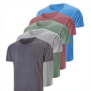เสื้อยืดแขนสั้นทรงสปอร์ตผู้ชายไซส์ใหญ่ ระบายอากาศได้ดี แห้งเร็ว ทรงปกติ รับผลิตแบบ OEM/ODM พร้อมสกรีนโลโก้และปักลายตามสั่ง - Product Image 1