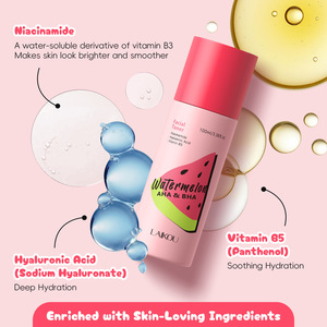 LAIKOU โทนเนอร์<span class=keywords><strong>แตงโม</strong></span>ผสมกรดไกลโคลิกและกรดซาลิไซลิก 100 มล. โทนเนอร์บำรุงผิวชุ่มชื้น 100 มล. - Product Image 4