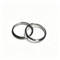 Custom CNC Turned Stainless Steel Split Retaining Ring CNC Machined Split Lock Circlip for Axial Positioning & Bearing Retention