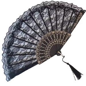 Nuevo Abanico Plegable de Encaje Retro Europeo, Venta al por Mayor, Ideal para Accesorios de Espectáculos y Artículos para Fiestas - Product Image 6