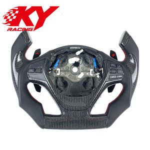 พวงมาลัยคาร์บอนไฟเบอร์แบบกำหนดเองสำหรับรถแข่ง F1 สำหรับ BMW F20 F21 F22 F30 F31 F32 F33 F25 F26 E90 E92 E93 E87 E83 M3 X3 X4 - Product Image 1