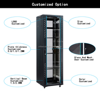 Armoire rack réseau pour serveur DDF 12U 15U 18U 22U 27U 32U 37U 42U 47U au sol armoire de serveur de centre de données 19 pouces