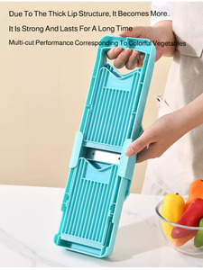 Éminceur multifonctionnel, outil de cuisine, râpe, trancheuse, râpe à pommes de terre, éminceur multifonctionnel à double porte, râpe - Product Image 3