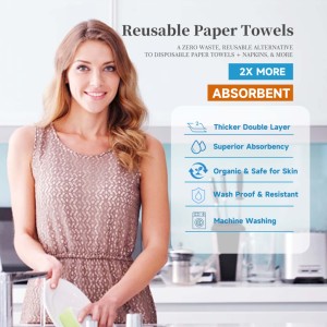 Offre Spéciale 100% coton chiffon <span class=keywords><strong>de</strong></span> cuisine sans papier haute absorbant nettoyage serviettes sans papier - Product Image 3