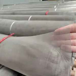 Ultra Fine Stainless Steel Wire Mesh 5 10 20 25 50 100 Micron Ultra Fine 304 316 316L Stainless Steel Wire Mesh Filter Cloth