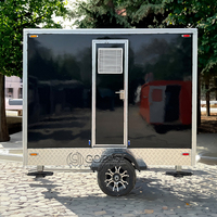 En stock, toilettes portables de luxe pour usage extérieur, remorques sanitaires mobiles fabriquées par un fabricant chinois