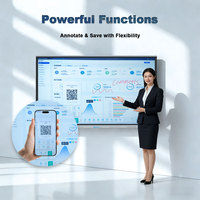 Tableau interactif intelligent grand format 75 85 86 98 100 110 pouces pour auditorium, tableau blanc interactif, écran plat interactif