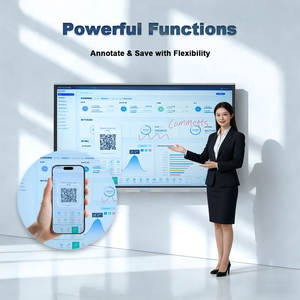 Papan Tulis Interaktif Cerdas Format Besar 75 85 86 98 100 110 Inci untuk Auditorium, Whiteboard Interaktif, Panel Datar Interaktif - Product Image 5