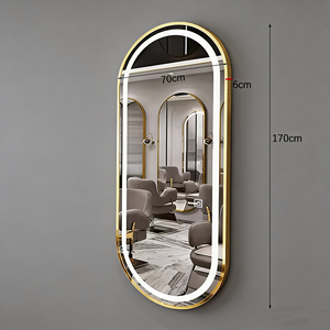 Venta al por mayor de muebles de salón de nuevo diseño espejo de la estación de <span class=keywords><strong>estilo</strong></span> de salón de peluquería sillas de peluquero estaciones espejo de maquillaje - Product Image 2