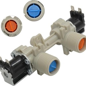 Vanne d'entrée d'eau W10906602, électrovanne électrique 110 V pour lave-linge et sèche-linge, installation facile, pièce en plastique - Product Image 3