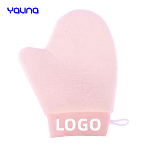 Mitaines auto-bronzantes personnalisées avec logo, applicateur ultra-doux pour <span class=keywords><strong>le</strong></span> corps, gant de bronzage sans soleil en velours lavable - Product Image 4