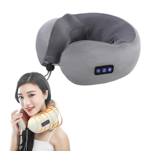 Almohada de Viaje Recargable por USB con Vibración, Masajeador Ergonómico de Cuello para Auto, Almohada Suave en Forma de U - Product Image 2