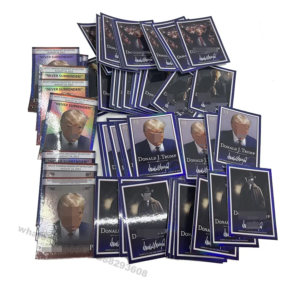 Wholesale USA EX-President paper card America celebrity Trumps Souvenir card Liberity Commemorative note for Business Gift