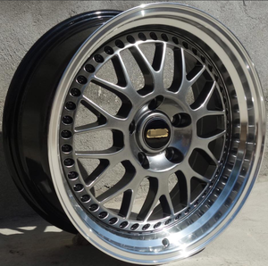 Fonyee BB <span class=keywords><strong>Sport</strong></span> Deep Dish 17 18 pulgadas 5x100 0/108/114.3 4x100 5 agujeros negro Auto Rines llantas de coche Mag ruedas de aleación para BMW <span class=keywords><strong>Toyota</strong></span> VW - Product Image 5