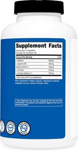Potenciador de Óxido Nítrico OEM 2250mg 180 Cápsulas - 750mg por Cápsula 60 Porciones - <span class=keywords><strong>L</strong></span>-Arginina Citrulina Mejora - Product Image 5
