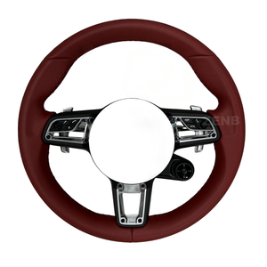 Volante de Fibra de Carbono y Cuero Personalizado para <span class=keywords><strong>Porsche</strong></span> <span class=keywords><strong>911</strong></span> 991 Cayenne Macan, <span class=keywords><strong>Precio</strong></span> de Fábrica - Product Image 2