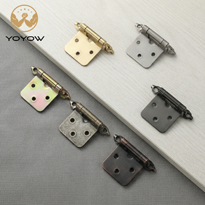 Bisagras de puerta de hierro de cierre automático estilo americano contemporáneo para muebles de dormitorio, oficina en casa y entrada, herrajes ocultos - Product Image 1