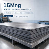 Tôle d'acier pour chaudière laminée à chaud de haute qualité 16Mng, norme GB, 6 à 60 mm, avec services de soudage et de découpe, Usine sidérurgique chinoise de premier plan