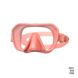 หน้ากากดำน้ำสำหรับผู้ใหญ่แบบไร้กรอบซิลิโคน กันน้ำ ปริมาตรต่ำ กระจกนิรภัย สำหรับดำน้ำลึก ดำน้ำตื้น และดำน้ำสน็อกเกิล - Product Image 4