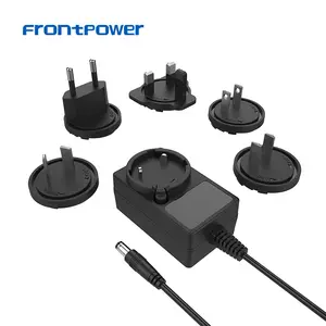 Frontpower امدادات الطاقة 12V 2A 24V 1A قابس قابل للتبديل محول مع UL/ CE/FCC/GS/الشعيبة/RCM/CCC/PSE ل اعب
