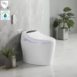 Nuevo diseño, gran oferta, baño CUPC, ahorro de agua, armario de agua inteligente, inodoro de cerámica inteligente autolimpiante automático con bidé