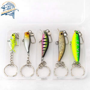 5 Juegos de llaveros creativos de señuelos Stingray, accesorios de cebo duro, colgantes para Lake Bass Targets, regalos ABS para actividades - Product Image 2