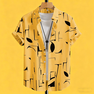 <span class=keywords><strong>Nueva</strong></span> Llegada Camisetas Blancas Casuales para Hombre con Patrón Geométrico, Blusa de Manga Corta, Suministro ODM - Product Image 1