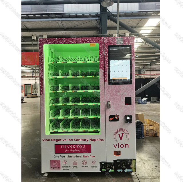 Sanitary Pads Vending Machine with Big Capacity Supports Credit Card