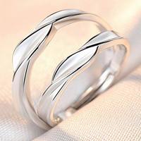 Cincin Berlian Simulasi Pernikahan Pembukaan Zirkon Mahkota Korea Elegan Mode Sederhana Pasangan