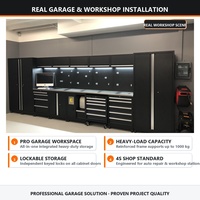 Armoires d'Atelier et de Garage en Acier, Boîtes à Outils et Meubles de Rangement, Grand Cabinet à Outils Combiné, Établi de Garage/Mobilier Métallique