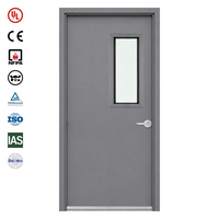 Porte coupe-feu en métal creux EI60, résistance au feu de 60 minutes, norme européenne, pour usines, avec joint anti-fumée