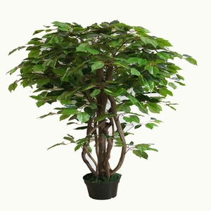 <span class=keywords><strong>Arbre</strong></span> <span class=keywords><strong>banian</strong></span> artificiel réaliste au toucher naturel pour la décoration intérieure et extérieure, patio, véranda, plantes de sol - Product Image 1