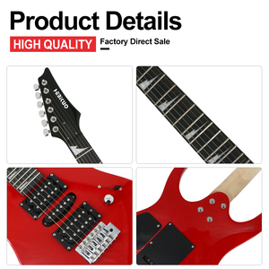 <span class=keywords><strong>Guitarra</strong></span> Eléctrica de 6 Cuerdas HEBIKUO KG-19, Profesional, OEM de Fábrica, Tono Versátil, Juego Suave, para Todos los Estilos - Product Image 3