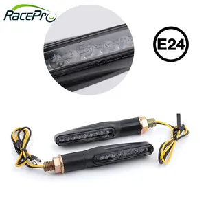 RACEPRO 오토바이 액세서리 E24 오토바이 LED 방향 지시등 깜박임 점멸기 오토바이 기어 표시기