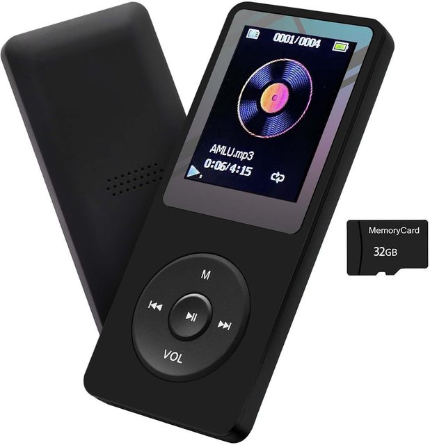 Voice Recorder E-Book HD Screen MP3 Player with Speaker Earphone Portable HiFi Lossless Sound MP3 Mini Music Player