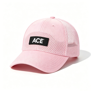 Gorra de béisbol ajustable de malla para perro con logo ACE, diseño deportivo con letras, transpirable, protección UV, sombrero solar común de tela para mascotas - Product Image 5